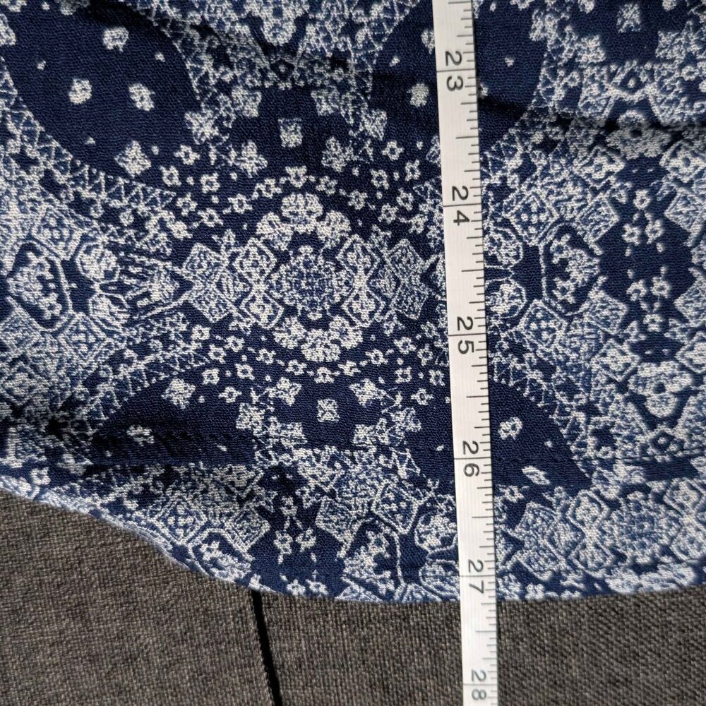 Skies Are Blue Navy and White Short Sleeve Blouse Size 3X NWT - Picture 7 of 8